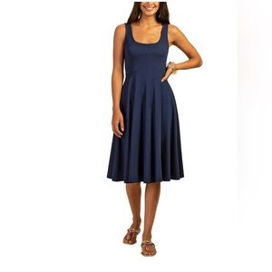 Trina Turk Deep Blue Midi Dress